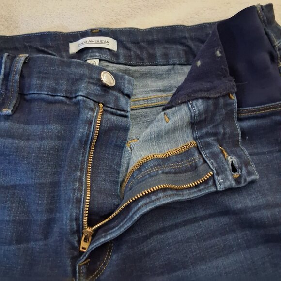 Good American Size 16 Good Mama Side Inserts Skinny Leg Dark Wash Jeans - Picture 5 of 15